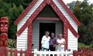 Church on marae at Akaroa
